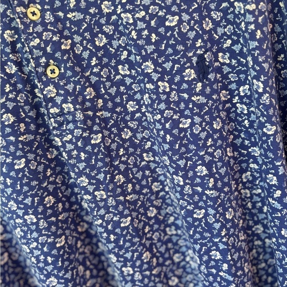 Polo Ralph Lauren Floral Short Sleeve Classic Golf Shirt Blue Multi Men's 4XB - Picture 5 of 11
